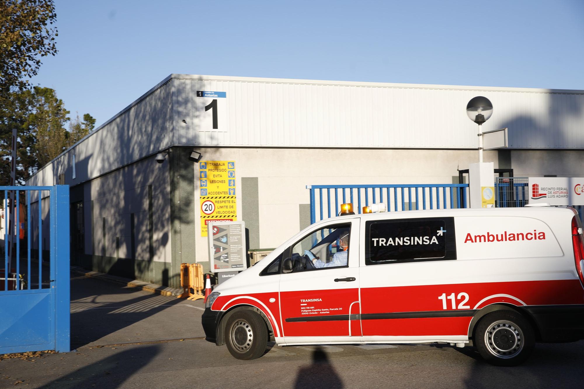 Llegan los primeros pacientes al hospital de la Feria de Muestras