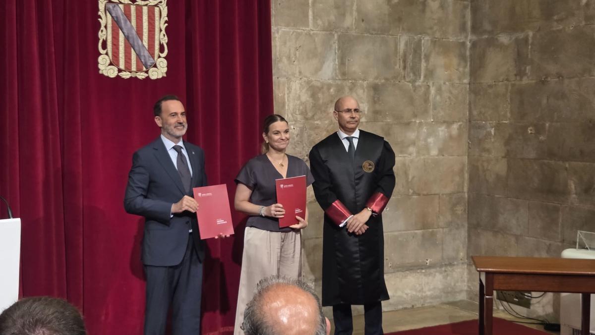 Felio Bauzá entregó la memoria a Prohens y a Le Senne