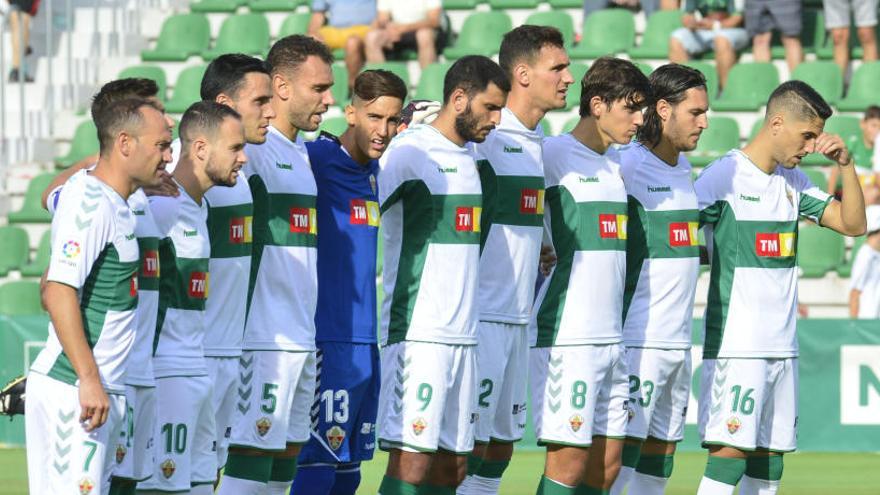 Once inicial que presenta el Elche frente al Tenerife