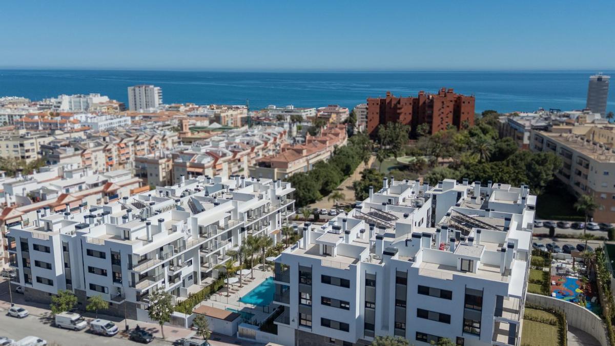 Una reciente promoción de viviendas en Estepona. | L. O.