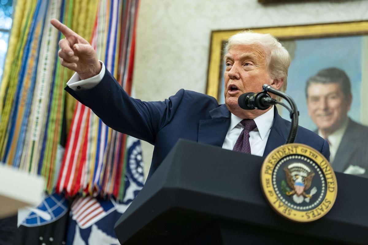 El presidente de EEUU, Donald Trump.