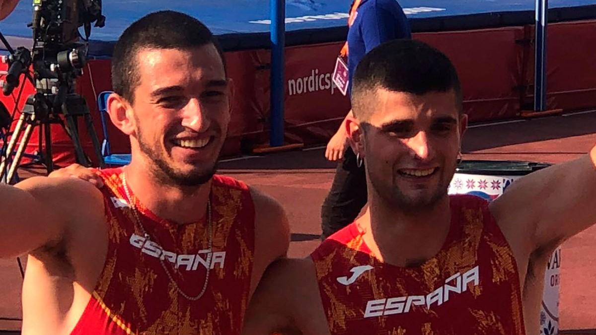 Llopis (izquierda) y Martínez (derecha), exultantes