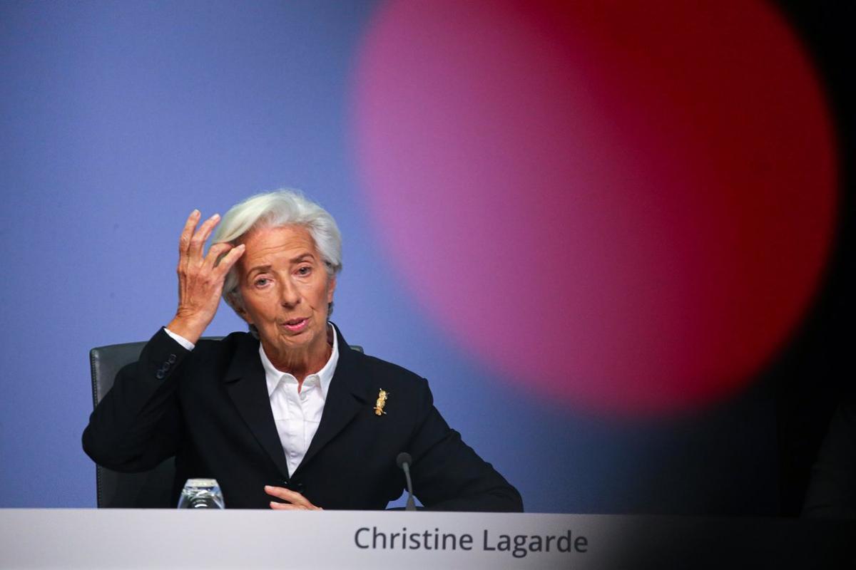 Frankfurt Am Main (Germany).- (FILE) - European Central Bank (ECB) President Christine Lagarde speaks during a press conference following the meeting of the Governing Council of the European Central Bank in Frankfurt am Main, Germany, 23 January 2020 (reissued 09 September 2020). The ECB Governing Council will hold a monetary policy meeting on 10 September. (Alemania) EFE/EPA/ARMANDO BABANI *** Local Caption *** 55797423