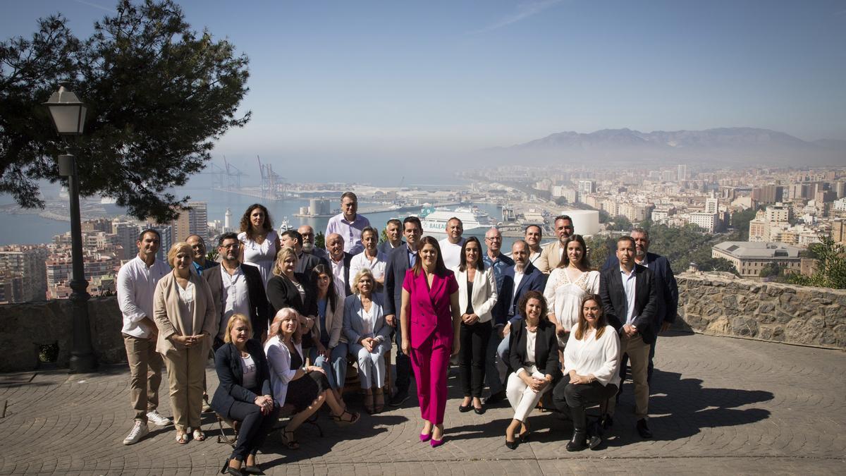 Integrantes de la candidatura de Cs a la Alcaldía de Málaga