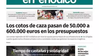 Consulta la portada en papel de El Periódico Extremadura este sábado, 31 de octubre