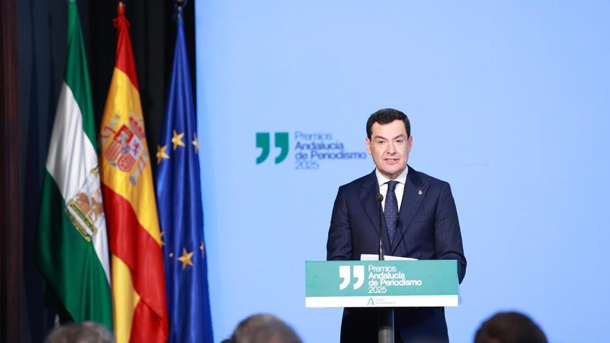 El presidente de la Junta de Andalucía, Juanma Moreno, en una imagen de archivo.