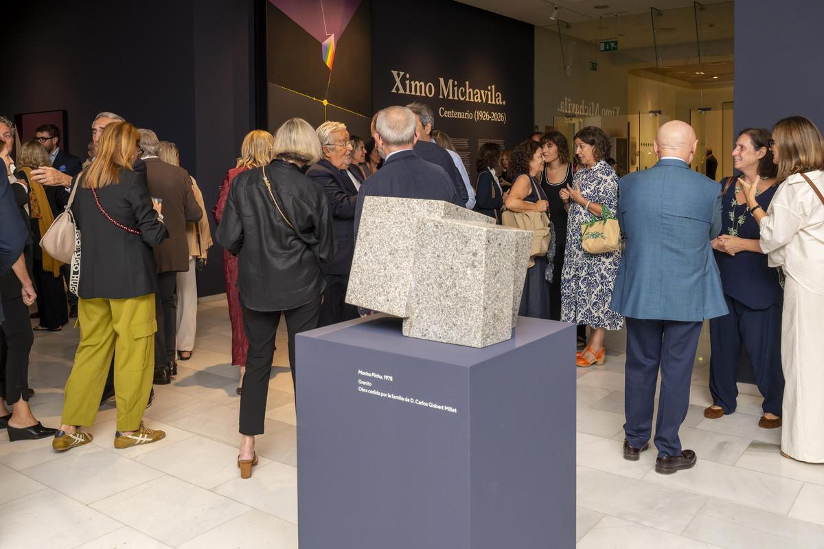 Ambiente en la inauguración de la exposición.