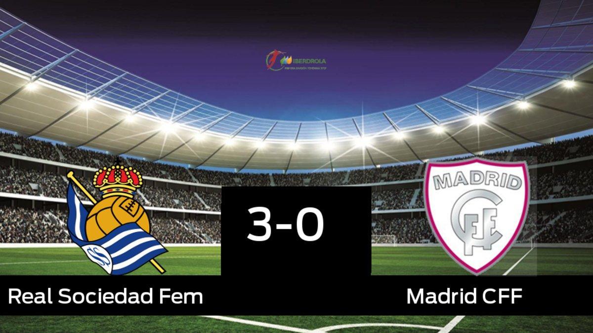 Triunfo de la Real Sociedad por 3-0 frente al Madrid CFF