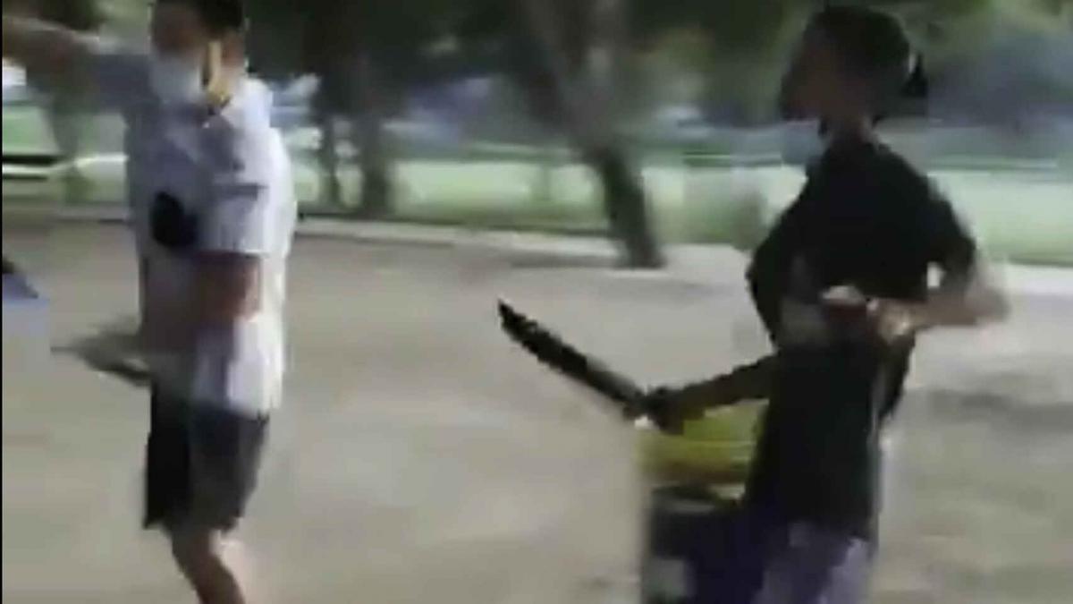 La reyerta con machetes en el Tío Jorge fue entre bandas latinas rivales