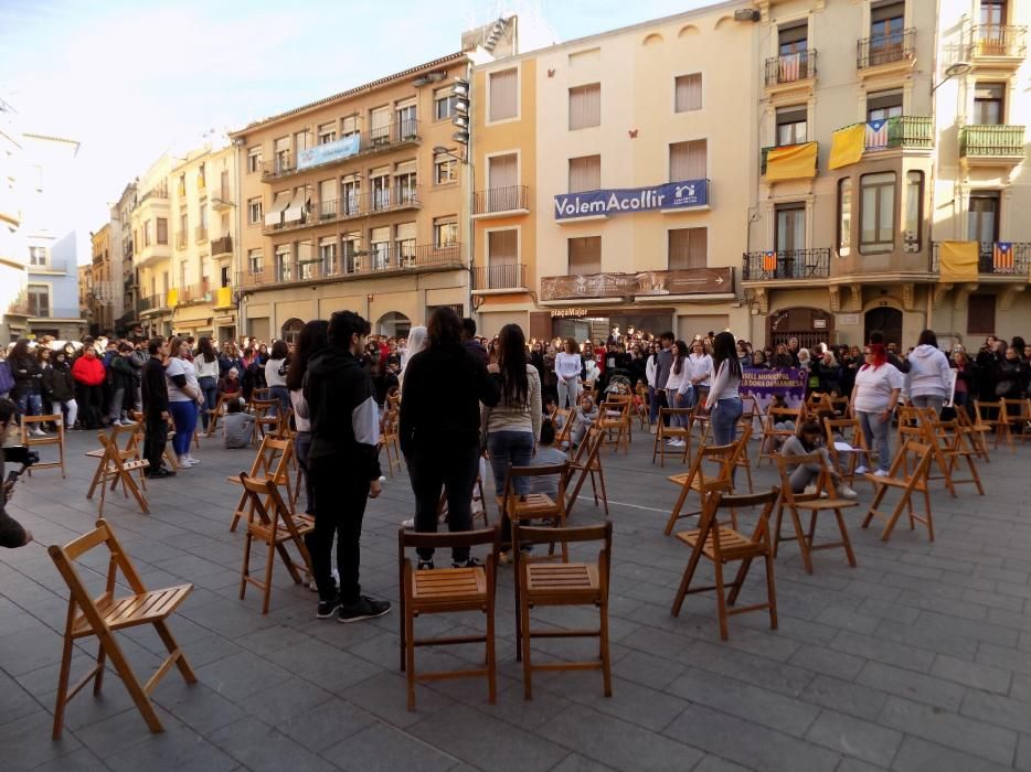 Acte institucional contra la violència masclista a Manresa