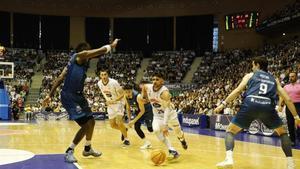 Sergi Quintela en el duelo contra el Gipuzkoa.