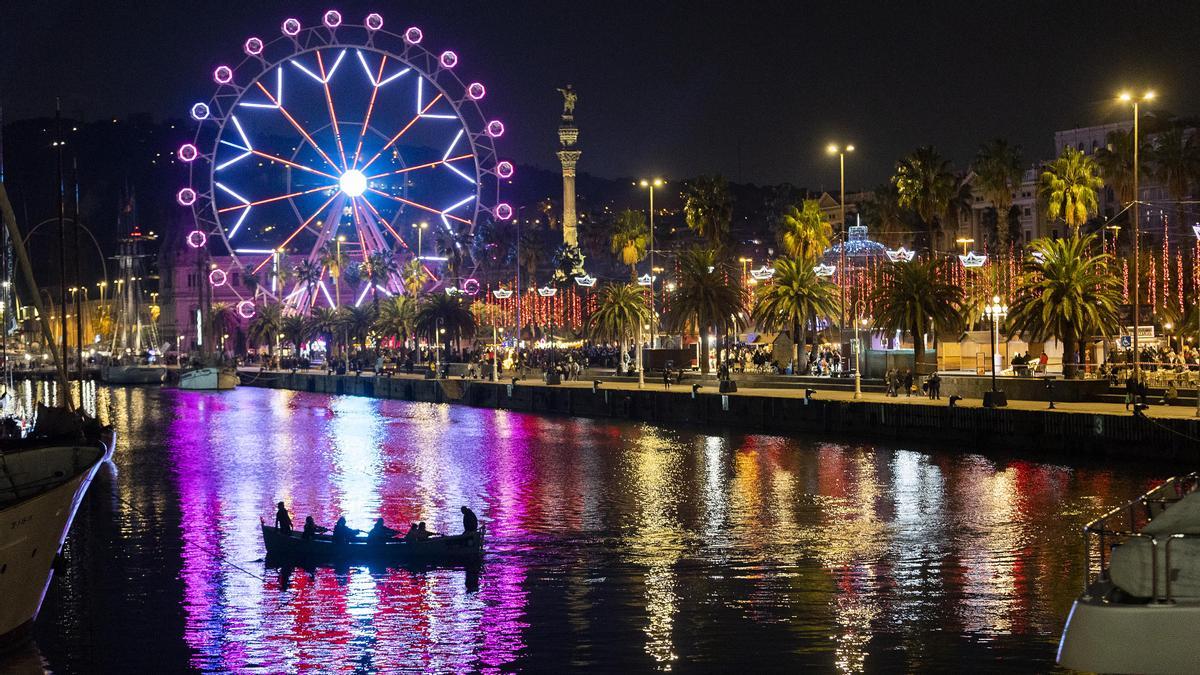 El Port de Barcelona enciende las luces navidad en la Fira de Nadal