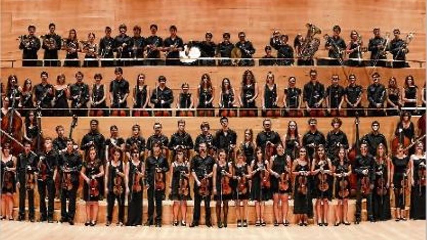 La Jove Orquestra de les Comarques Gironines a l&#039;auditori de la capital gironina.