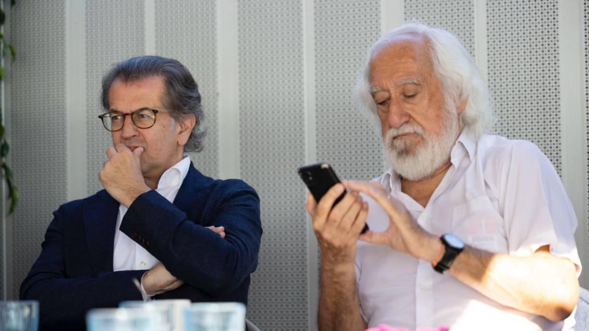Toni Freixa y Josep Maldonado, durante la presentación de Suma Barça