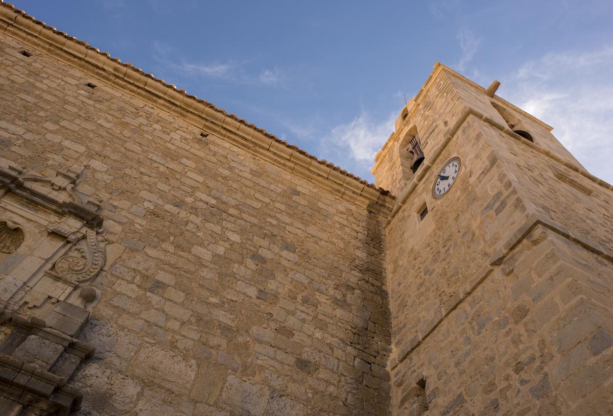 La iglesia del pueblo de Ares del Maestrat, Castellón.