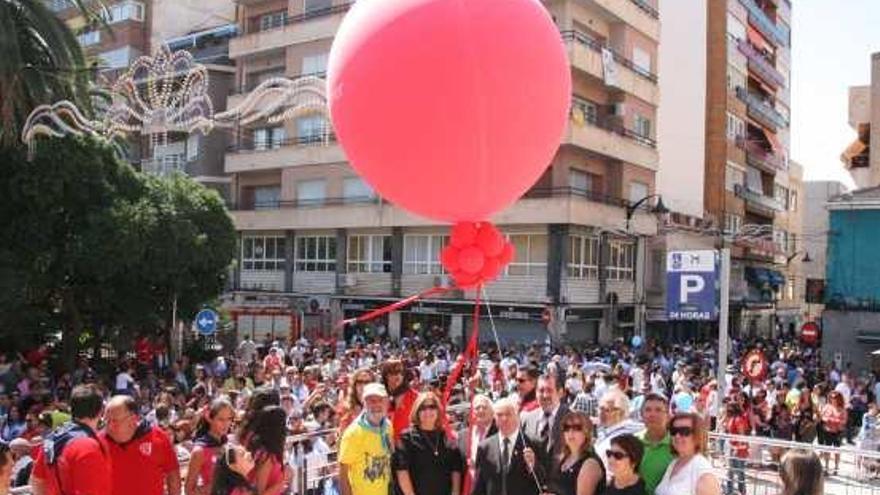 Imagen de uno de los globos en las pasadas fiestas.