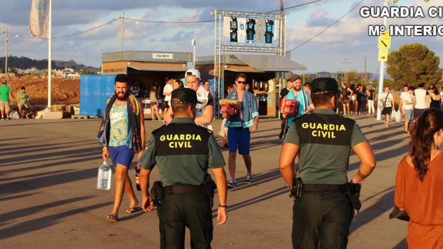 29 detenidos en el FIB, el Arenal y el Rototom por tráfico de drogas