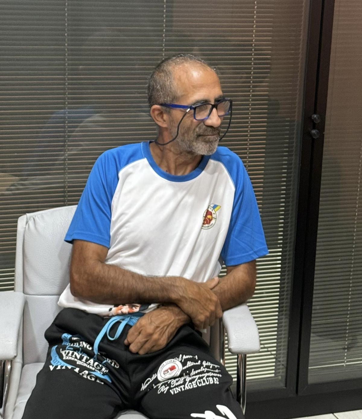 Ángel Luis Moreno durante la charla, en LA PROVINCIA