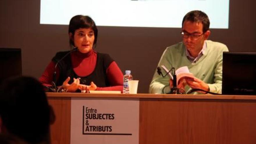 Olga Taravilla i el director de màrqueting del Patronat de Turisme, Jaume Marín, presentant l&#039;estudi