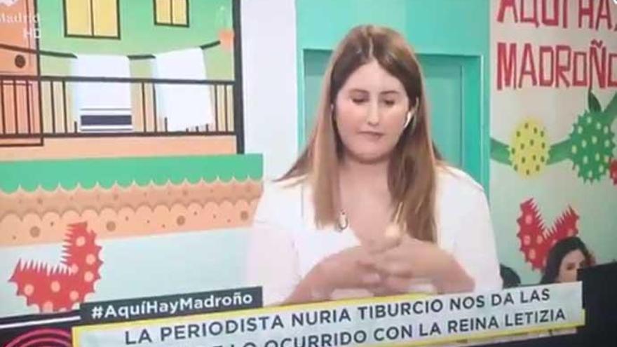Nuria Tiburcio, reportera de Telemadrid.