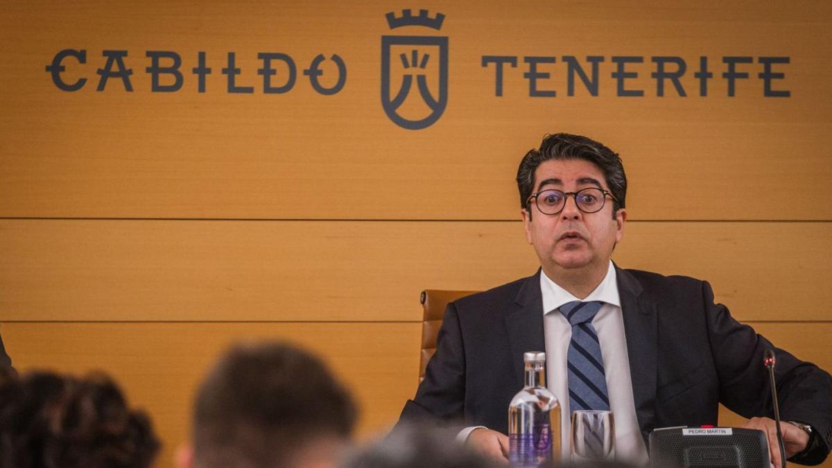 Pedro Martín durante el pleno sobre el Debate de la Isla celebrado el pasado día 4. | |