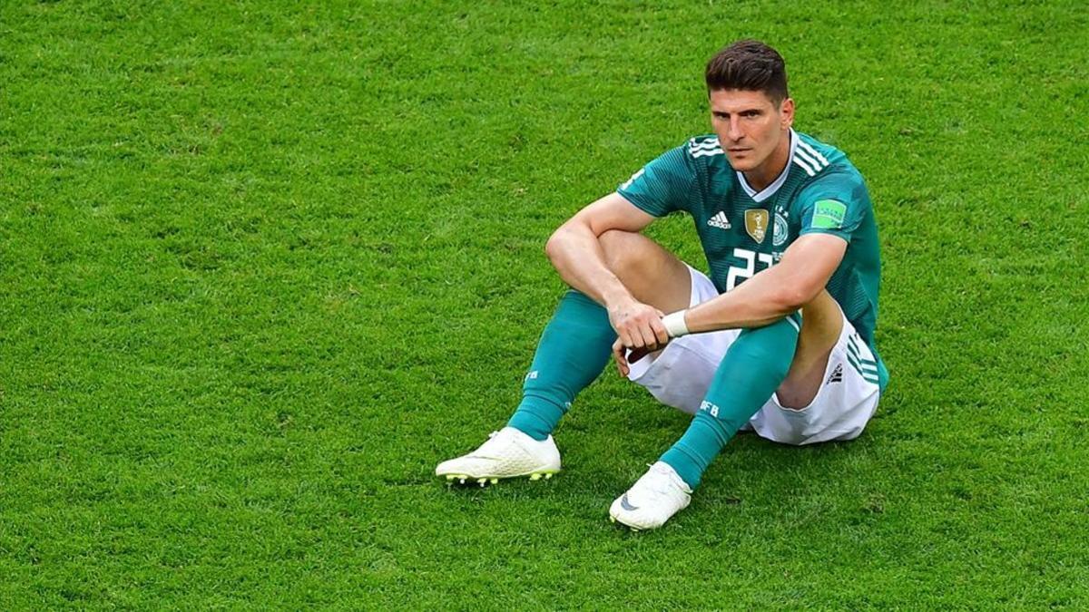 Mario Gómez se despidió de la selección alemana con la prematura eliminación del Mundial de Rusia