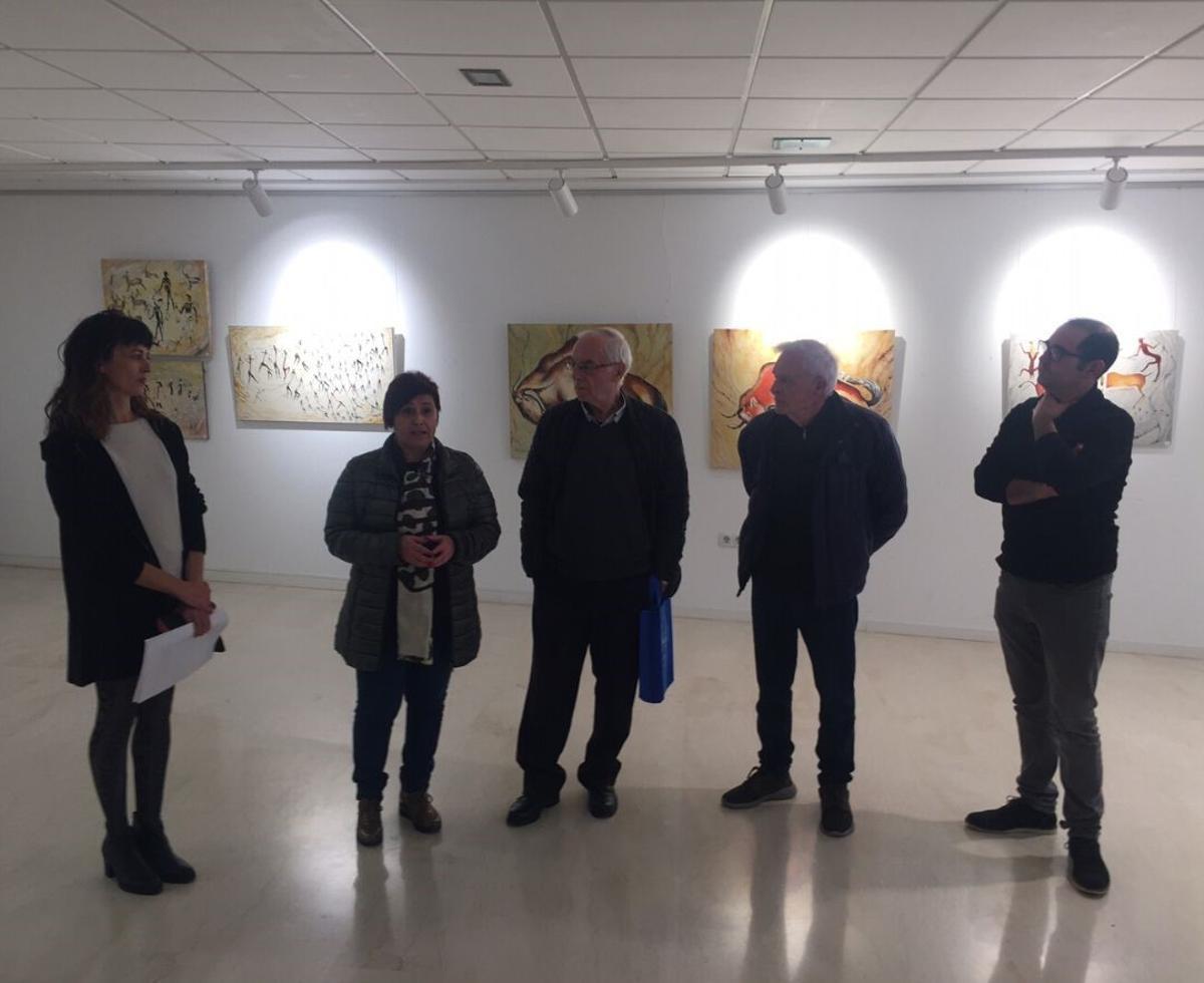 Inauguración de la exposición de José Samit en Canals, el pasado lunes.