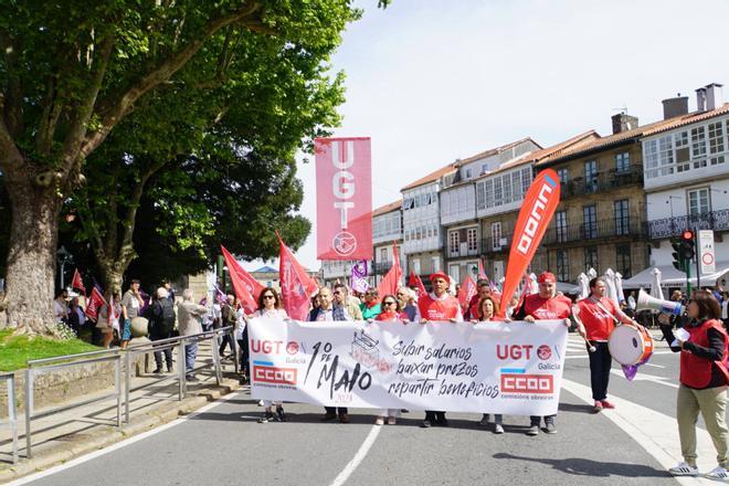 Las imágenes del 1 de mayo en Compostela