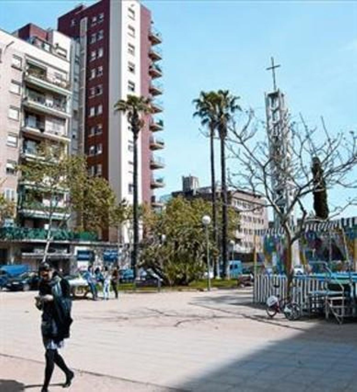 Plaça del CongrésEucarístic 8El barri es va dissenyar amb jardins. Plaça del CongrésEucarístic 8El barri es va dissenyar amb jardins.