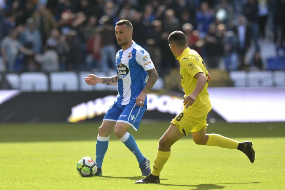 El Dépor cae ante el Villarreal en Riazor