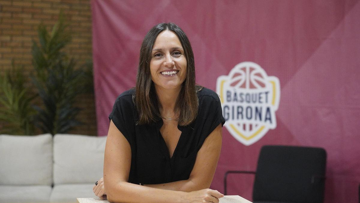 Stefi Batlle, CEO del Bàsquet Girona, a les instal·lacions del club al pavelló de Fontajau.