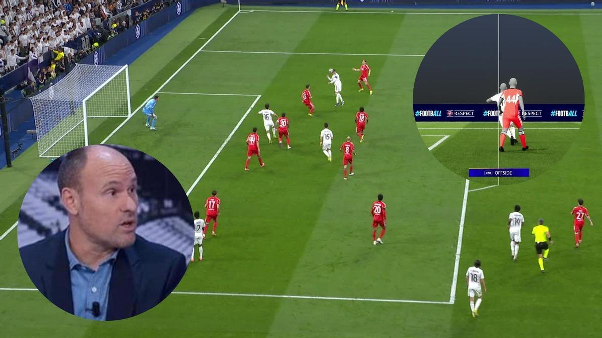 El colegiado del encuentro, Slavko Vincic, anuló el gol de Arda Güler por fuera de juego de Gonzalo