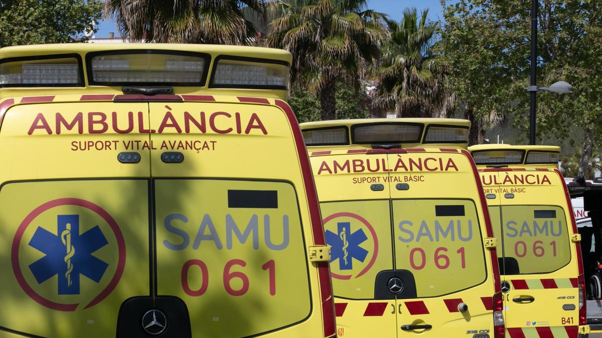 Ambulancias del 061 en Ibiza.