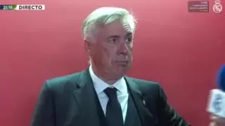 El comentado gesto de Ancelotti al árbitro del Sevilla - Madrid