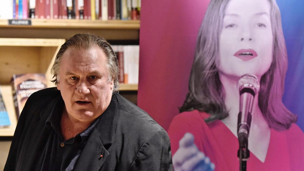 Gérard Depardieu, en la presentación de su libro 'Innocent', en 2016.