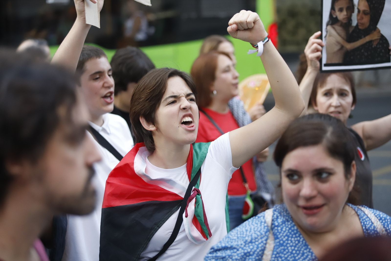 La manifestación por Palestina, en imágenes