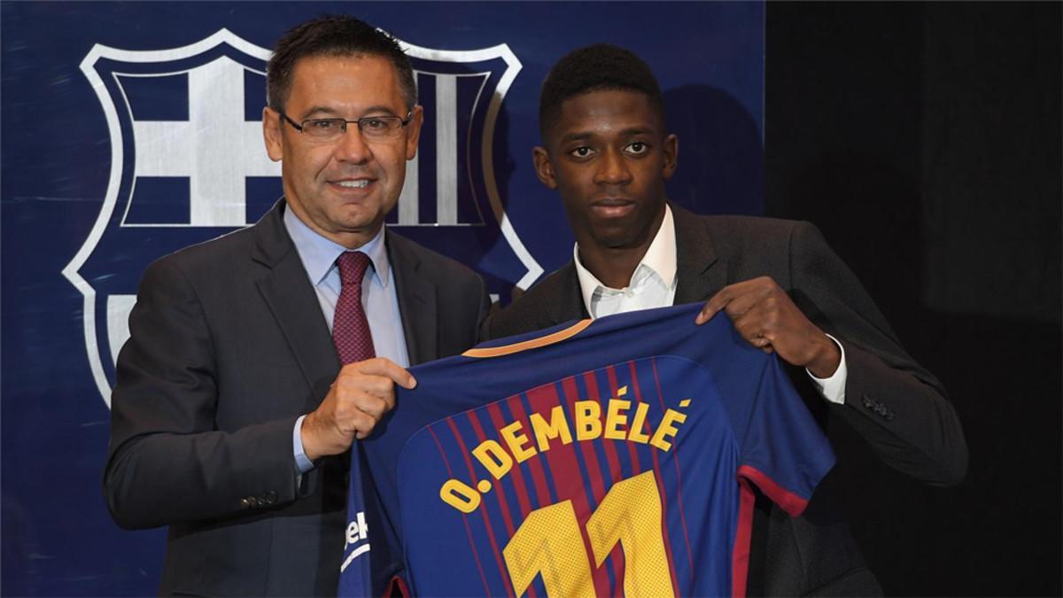 Bartomeu, con Dembélé