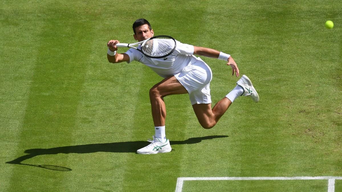 Djokovic, durante su duelo ante Kecmanovic