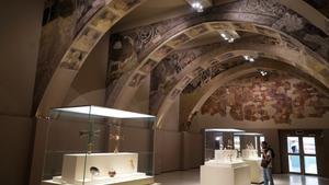 La sala del MNAC donde se encuentran las pinturas murales de Sijena