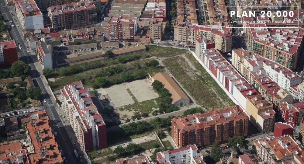 Vista aérea del antiguo cuartel de Ingenieros