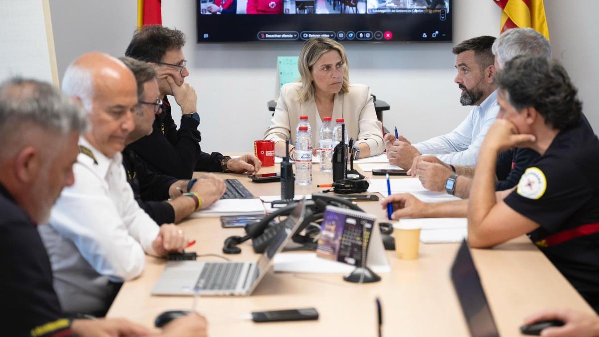 Reunión de seguimiento, presidida por Marta Barrachina, presidenta de la Diputación de Castellón.
