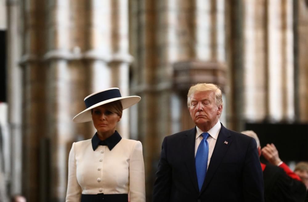 La visita de Trump a Londres, en imatges