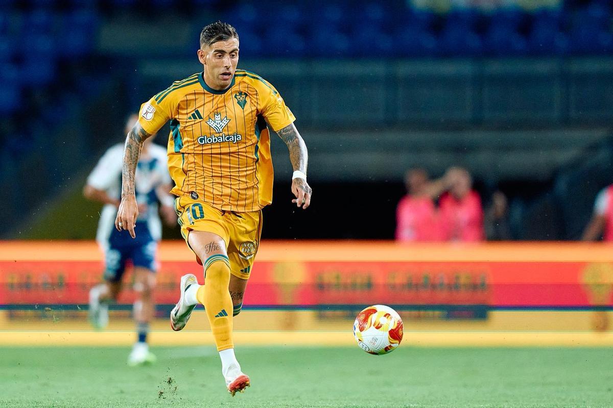 Jefté Betancor durante la Copa del Rey en el Gran Canaria