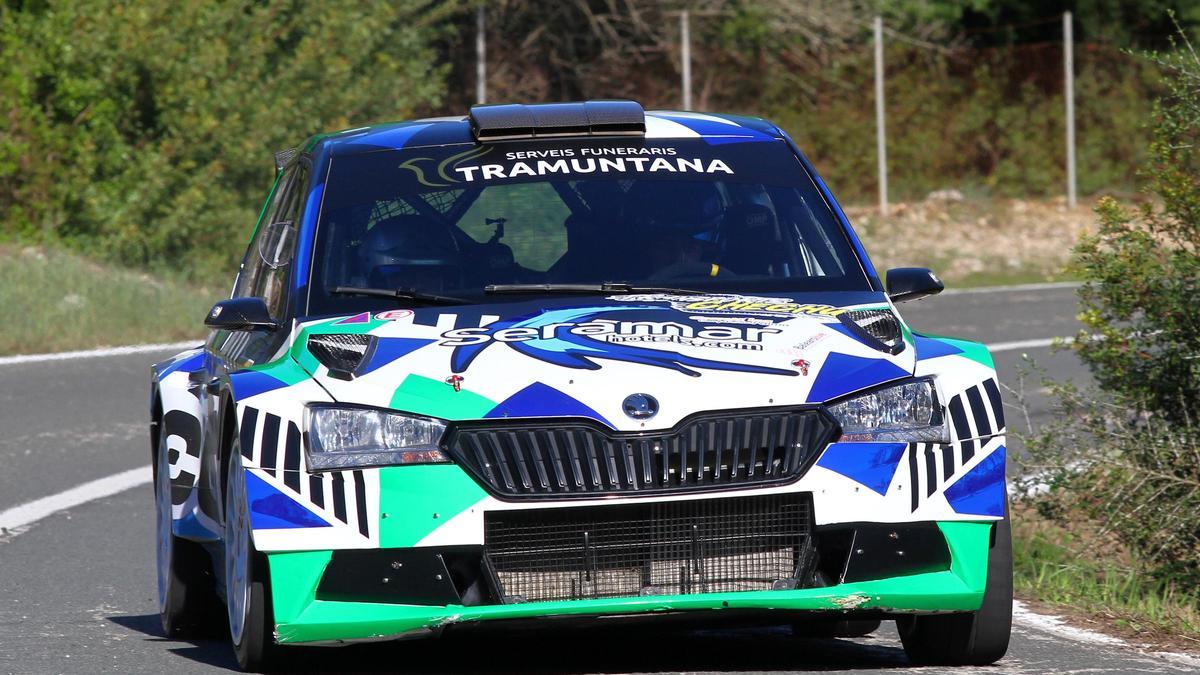 David Garcia, durante la Rallysprint Conservas Roselló-Vila de Sineu.