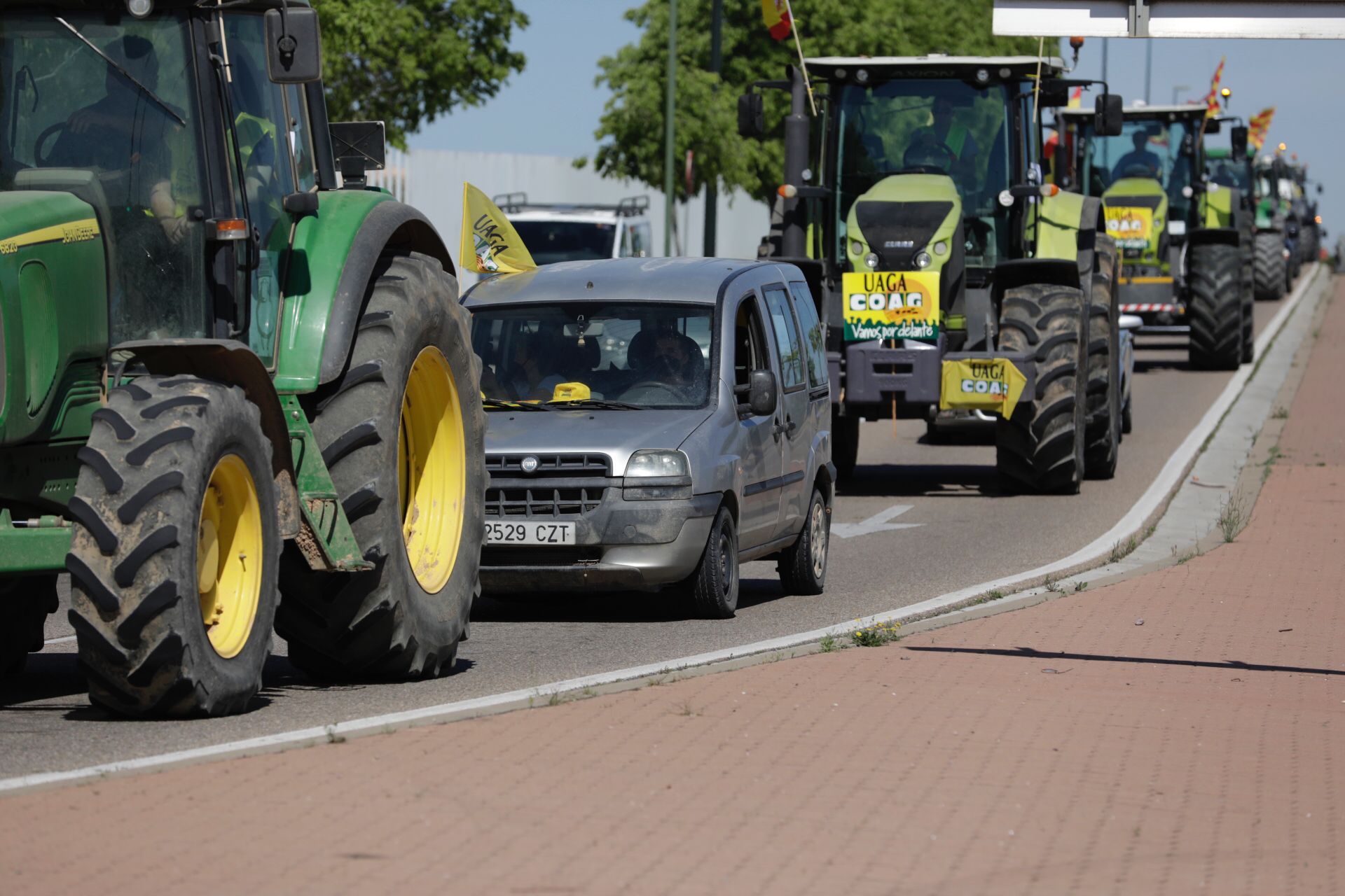 Tractorada en Zaragoza