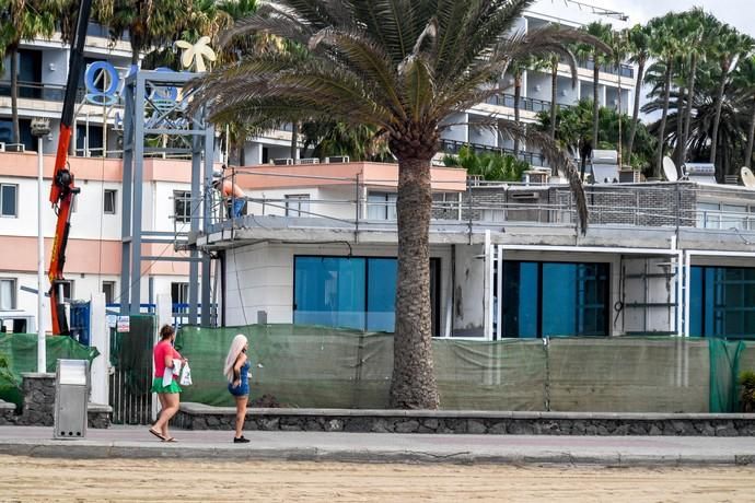 OBRAS ILEGALES CERCA DE LA CHARCA DE MASPALOMAS