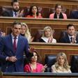 El presidente del Gobierno, Pedro Sánchez, interviene durante una sesión de control al Gobierno, en el Congreso de los Diputados, a 24 de abril de 2024, en Madrid (España).