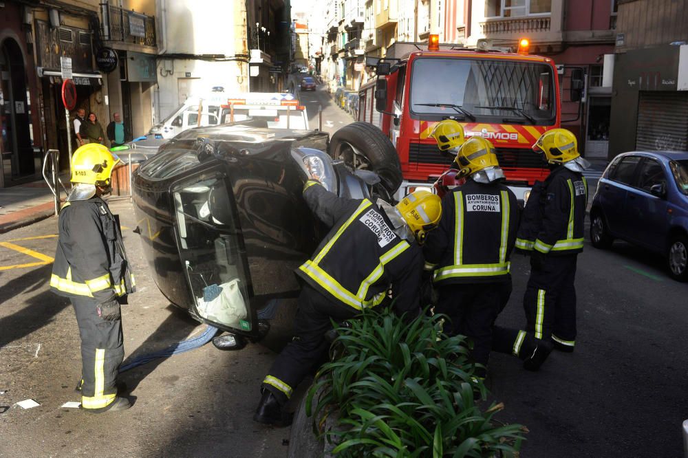 Accidente en la calle Orzán