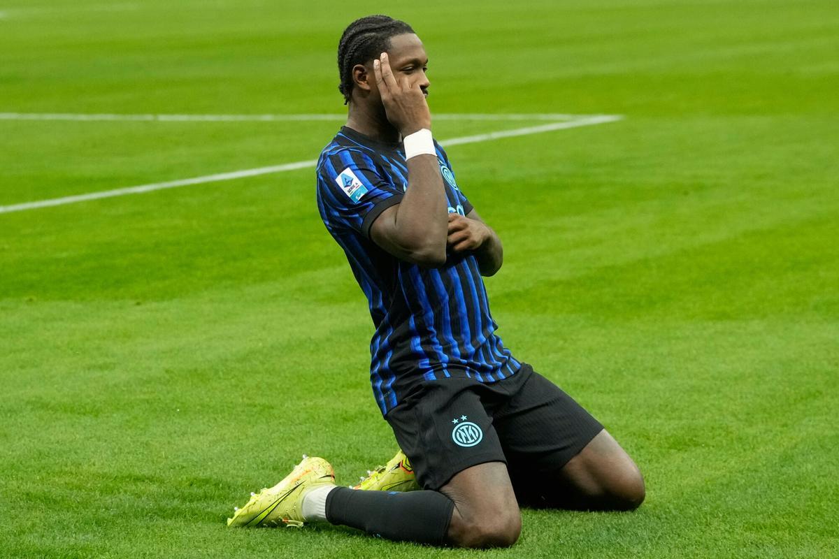 Marcus Thuram, celebrando un gol con el Inter de Milán