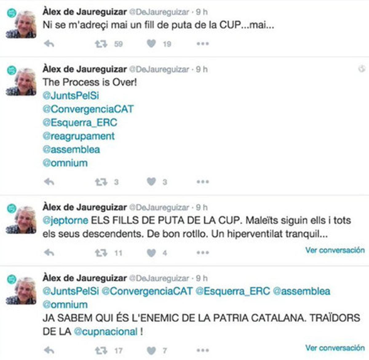 La UB expulsa al profesor que insultó a la CUP en Twitter